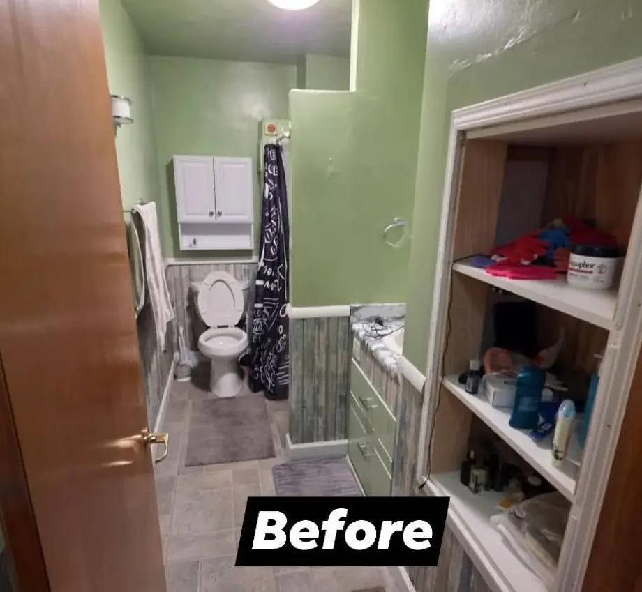 Guest Bath Taken to the Studs, before Good Ol’ Boys Construction