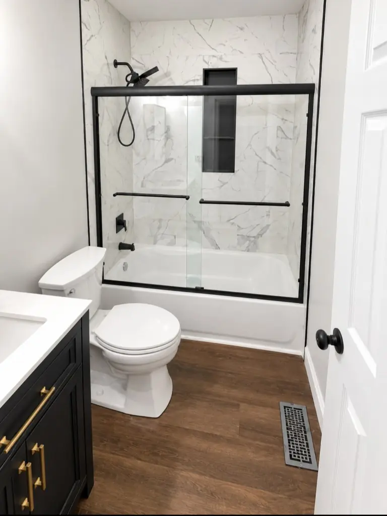 Bathroom remodeled by Good Ol’ Boys Construction in Central Ohio